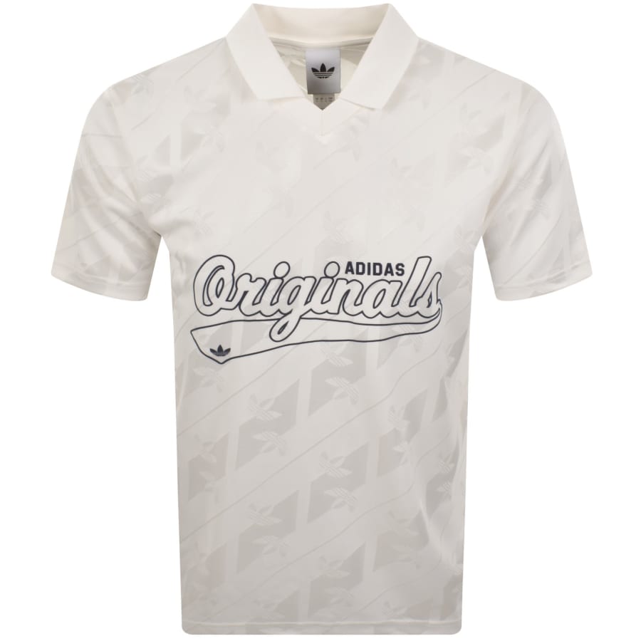 adidas Originals Jersey Polo T Shirt White | Mainline Menswear us